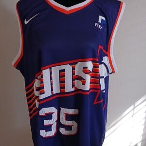 Blue and Orange Suns Basketball Jersey
